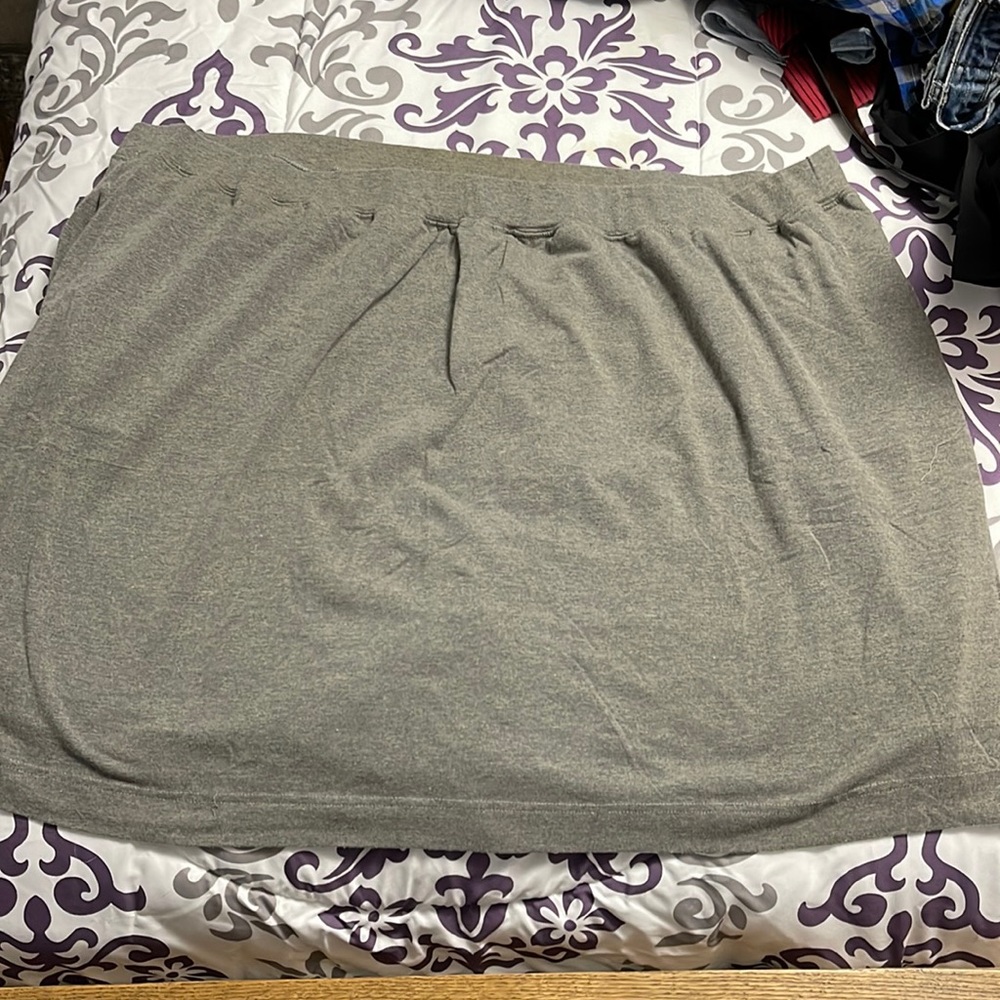 Womens Woman Within Skirt with Built in Shorts